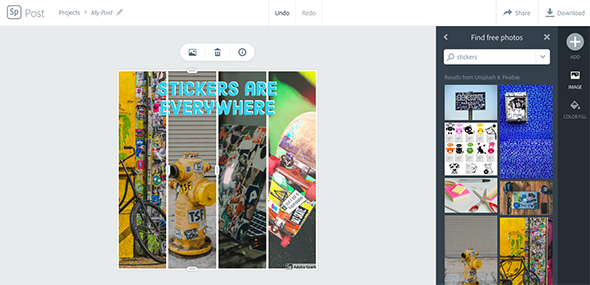 Interface de commande de stickers personnalisés Aperçu d'interface utilisateur avec une sélection d'autocollants personnalisés pour impression et commande sur le site High Stickers