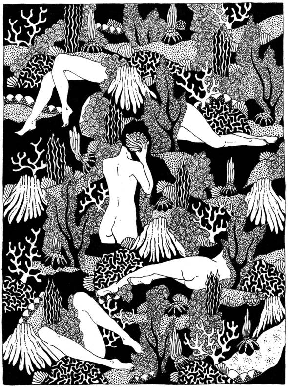 Motifs artistiques en noir et blanc par Anne Sophie Lacombe