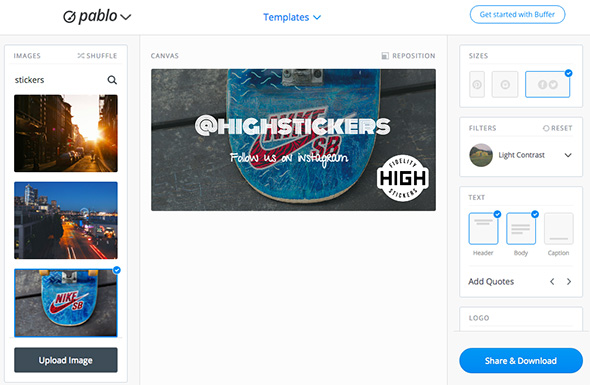 Édition d'autocollants personnalisés Interface utilisateur d'un logiciel d'impression avec un aperçu d'autocollants personnalisés High Stickers