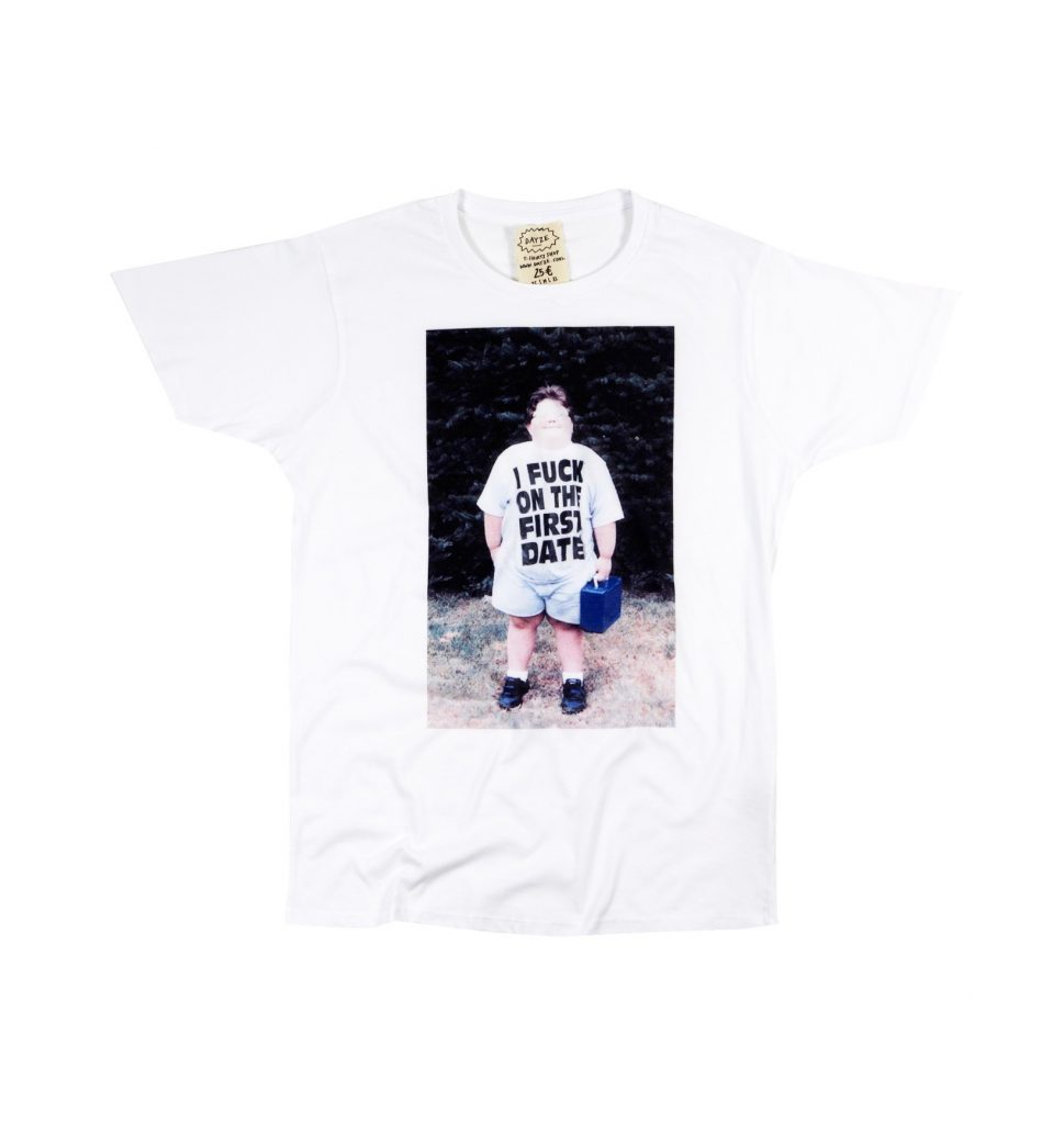 t-shirt personnalisé avec impression unmérique quadri au message audacieu et pour hipster