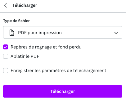 comment télécharger une image en pdf dans canva ? là ou il faut cliquer