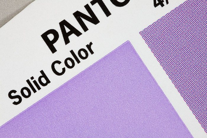 Pantone sérigraphie VS impression numérique quadri