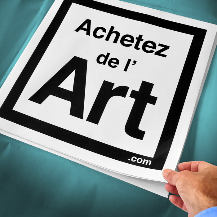 Adhésif personnalisé grand format pour Achetez de l'Art