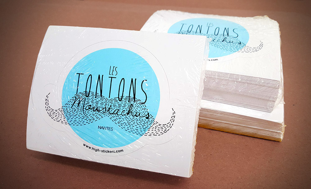stickers personnalisés les tontons moustachus de Nantes, pour Movember