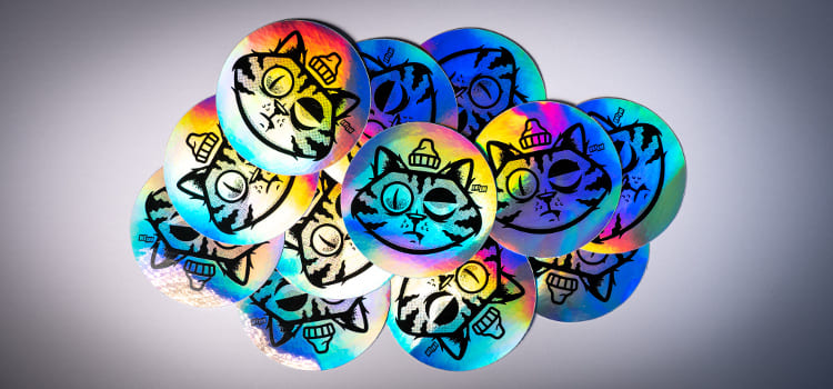 Stickers holographique pour Ekiem