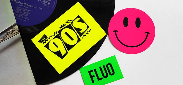 Stickers fluo de toutes les formes